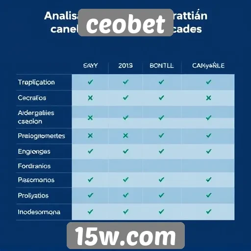 Comparativo entre ceobet e concorrentes do mercado